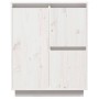 Sideboard aus massivem weißem Kiefernholz, 60 x 34 x 75 cm von , Sideboards - Ref: Foro24-813391, Preis: 86,71 €, Rabatt: %