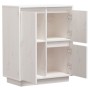 Sideboard aus massivem weißem Kiefernholz, 60 x 34 x 75 cm von , Sideboards - Ref: Foro24-813391, Preis: 86,71 €, Rabatt: %