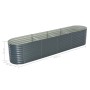 Arriate de acero galvanizado gris 400x80x81 cm de vidaXL, Maceteros y jardineras - Ref: Foro24-45521, Precio: 289,00 €, Descu...