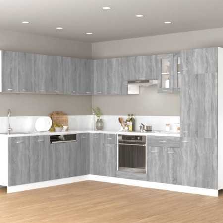 Sonoma grauer Hängeschrank aus Holzwerkstoff, 60 x 31 x 40 cm von , Küchenschränke - Ref: Foro24-815592, Preis: 50,81 €, Raba...