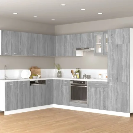 Sonoma gray engineered wood hanging cabinet 60x31x40 cm by , Kitchen cabinets - Ref: Foro24-815592, Price: 49,60 €, Discount: %