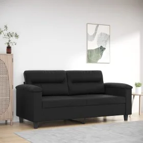 2-Sitzer-Sofa aus schwarzem Kunstleder 140 cm von , Sofas - Ref: Foro24-359583, Preis: 227,47 €, Rabatt: %
