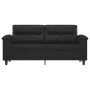 2-seater sofa in black synthetic leather 140 cm by , Sofas - Ref: Foro24-359583, Price: 227,47 €, Discount: %