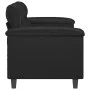 2-seater sofa in black synthetic leather 140 cm by , Sofas - Ref: Foro24-359583, Price: 227,47 €, Discount: %