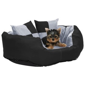 Wende- und waschbares Hundekissen in Grau und Schwarz, 65 x 50 x 20 cm von , Betten für Hunde - Ref: Foro24-171207, Preis: 42...
