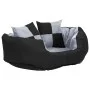 Cojín para perro reversible y lavable gris y negro 65x50x20 cm de , Camas para perros - Ref: Foro24-171207, Precio: 41,82 €, ...