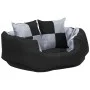 Cojín para perro reversible y lavable gris y negro 65x50x20 cm de , Camas para perros - Ref: Foro24-171207, Precio: 41,82 €, ...