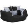 Cojín para perro reversible y lavable gris y negro 65x50x20 cm de , Camas para perros - Ref: Foro24-171207, Precio: 42,96 €, ...