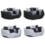 Cojín para perro reversible y lavable gris y negro 65x50x20 cm de , Camas para perros - Ref: Foro24-171207, Precio: 42,96 €, ...
