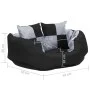 Cojín para perro reversible y lavable gris y negro 65x50x20 cm de , Camas para perros - Ref: Foro24-171207, Precio: 41,82 €, ...