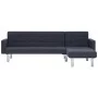 Dunkelgraues L-förmiges Schlafsofa aus Polyester von , Sofas - Ref: Foro24-282304, Preis: 399,81 €, Rabatt: %