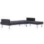 Dunkelgraues L-förmiges Schlafsofa aus Polyester von , Sofas - Ref: Foro24-282304, Preis: 399,81 €, Rabatt: %