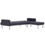 Dunkelgraues L-förmiges Schlafsofa aus Polyester von , Sofas - Ref: Foro24-282304, Preis: 435,98 €, Rabatt: %