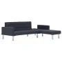 Dunkelgraues L-förmiges Schlafsofa aus Polyester von , Sofas - Ref: Foro24-282304, Preis: 399,81 €, Rabatt: %