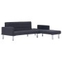 Dunkelgraues L-förmiges Schlafsofa aus Polyester von , Sofas - Ref: Foro24-282304, Preis: 435,98 €, Rabatt: %