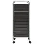 XXL portable storage cart with 15 black plastic drawers by , Cargo forklifts - Ref: Foro24-320407, Price: 117,24 €, Discount: %
