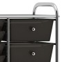Carrito de almacenaje portátil XXL 15 cajones plástico negro de , Carretillas de carga - Ref: Foro24-320407, Precio: 118,05 €...