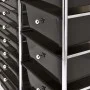 XXL portable storage cart with 15 black plastic drawers by , Cargo forklifts - Ref: Foro24-320407, Price: 117,24 €, Discount: %