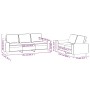 2-teilige Sofagarnitur aus hellgelbem Stoff von , Sofas - Ref: Foro24-3201903, Preis: 518,87 €, Rabatt: %
