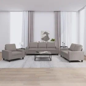 3-piece sofa set taupe gray fabric by , Sofas - Ref: Foro24-3201873, Price: 762,14 €, Discount: %