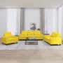 3-teilige Sofagarnitur aus hellgelbem Stoff von , Sofas - Ref: Foro24-3201871, Preis: 745,17 €, Rabatt: %