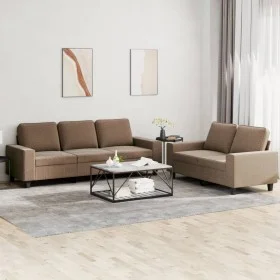 2-piece sofa set brown fabric by , Sofas - Ref: Foro24-3201901, Price: 531,11 €, Discount: %