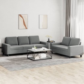2-piece sofa set dark gray fabric by , Sofas - Ref: Foro24-3201899, Price: 532,10 €, Discount: %
