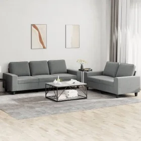 2-piece sofa set dark gray fabric by , Sofas - Ref: Foro24-3201899, Price: 524,27 €, Discount: %
