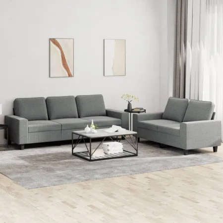2-piece sofa set dark gray fabric by , Sofas - Ref: Foro24-3201899, Price: 524,27 €, Discount: %