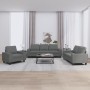 Juego de sofás 3 piezas tela gris oscuro de , Sofás - Ref: Foro24-3201867, Precio: 733,73 €, Descuento: %