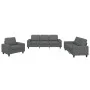 3-piece sofa set dark gray fabric by , Sofas - Ref: Foro24-3201867, Price: 722,25 €, Discount: %