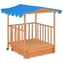 Casa de juegos para niños con arenero madera abeto azul UV50 de vidaXL, Cajones de arena - Ref: Foro24-91795, Precio: 206,06 ...