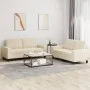 2-piece sofa set in cream fabric by , Sofas - Ref: Foro24-3201884, Price: 461,01 €, Discount: %