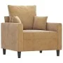 Brown velvet 3-piece sofa set with cushions by , Sofas - Ref: Foro24-3201687, Price: 574,06 €, Discount: %