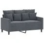 Dark gray velvet 4-piece sofa set with cushions by , Sofas - Ref: Foro24-3201691, Price: 668,38 €, Discount: %