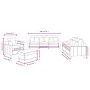 4-teilige Sofagarnitur aus dunkelgrauem Samt mit Kissen von , Sofas - Ref: Foro24-3201691, Preis: 678,00 €, Rabatt: %