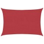 Toldo de vela rojo HDPE 160 g/m² 2,5x3,5 m