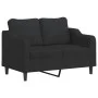 Sofa set with cushions 2 pieces black fabric by , Sofas - Ref: Foro24-3201838, Price: 487,13 €, Discount: %