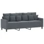 Zweiteilige Sofagarnitur aus dunkelgrauem Samt mit Kissen von , Sofas - Ref: Foro24-3201721, Preis: 472,92 €, Rabatt: %