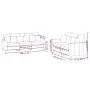 Zweiteilige Sofagarnitur aus dunkelgrauem Samt mit Kissen von , Sofas - Ref: Foro24-3201721, Preis: 472,92 €, Rabatt: %