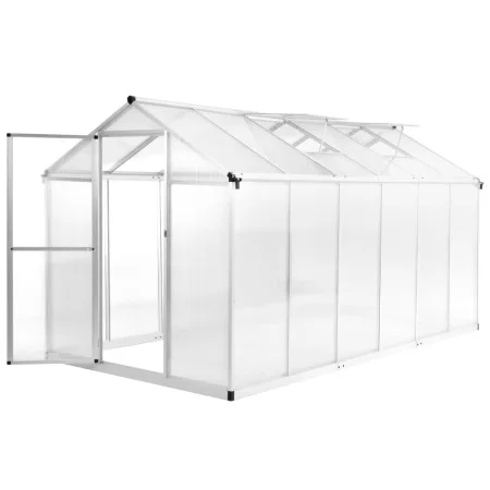 Aluminum greenhouse 362x190x195 cm 13.41 m³ by vidaXL, Greenhouses - Ref: Foro24-45216, Price: 723,16 €, Discount: %