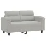 Sofa set with cushions 3 pieces light gray microfiber fabric by , Sofas - Ref: Foro24-3202357, Price: 656,43 €, Discount: %