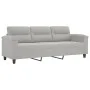 Sofa set with cushions 3 pieces light gray microfiber fabric by , Sofas - Ref: Foro24-3202357, Price: 656,43 €, Discount: %