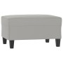 Sofa set with cushions 3 pieces light gray microfiber fabric by , Sofas - Ref: Foro24-3202357, Price: 667,97 €, Discount: %