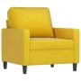 Yellow velvet 3-piece sofa set with cushions by , Sofas - Ref: Foro24-3201960, Price: 691,78 €, Discount: %