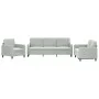 Light gray velvet 3-piece sofa set by , Sofas - Ref: Foro24-3201934, Price: 562,17 €, Discount: %