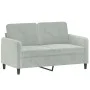 Light gray velvet 3-piece sofa set by , Sofas - Ref: Foro24-3201934, Price: 562,17 €, Discount: %