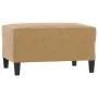 Brown velvet 3-piece sofa set with cushions by , Sofas - Ref: Foro24-3201737, Price: 501,21 €, Discount: %