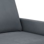 Dreiteilige Sofagarnitur aus dunkelgrauem Samt mit Kissen von , Sofas - Ref: Foro24-3201955, Preis: 629,39 €, Rabatt: %