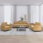 Brown velvet 3-piece sofa set by , Sofas - Ref: Foro24-3201941, Price: 612,30 €, Discount: %